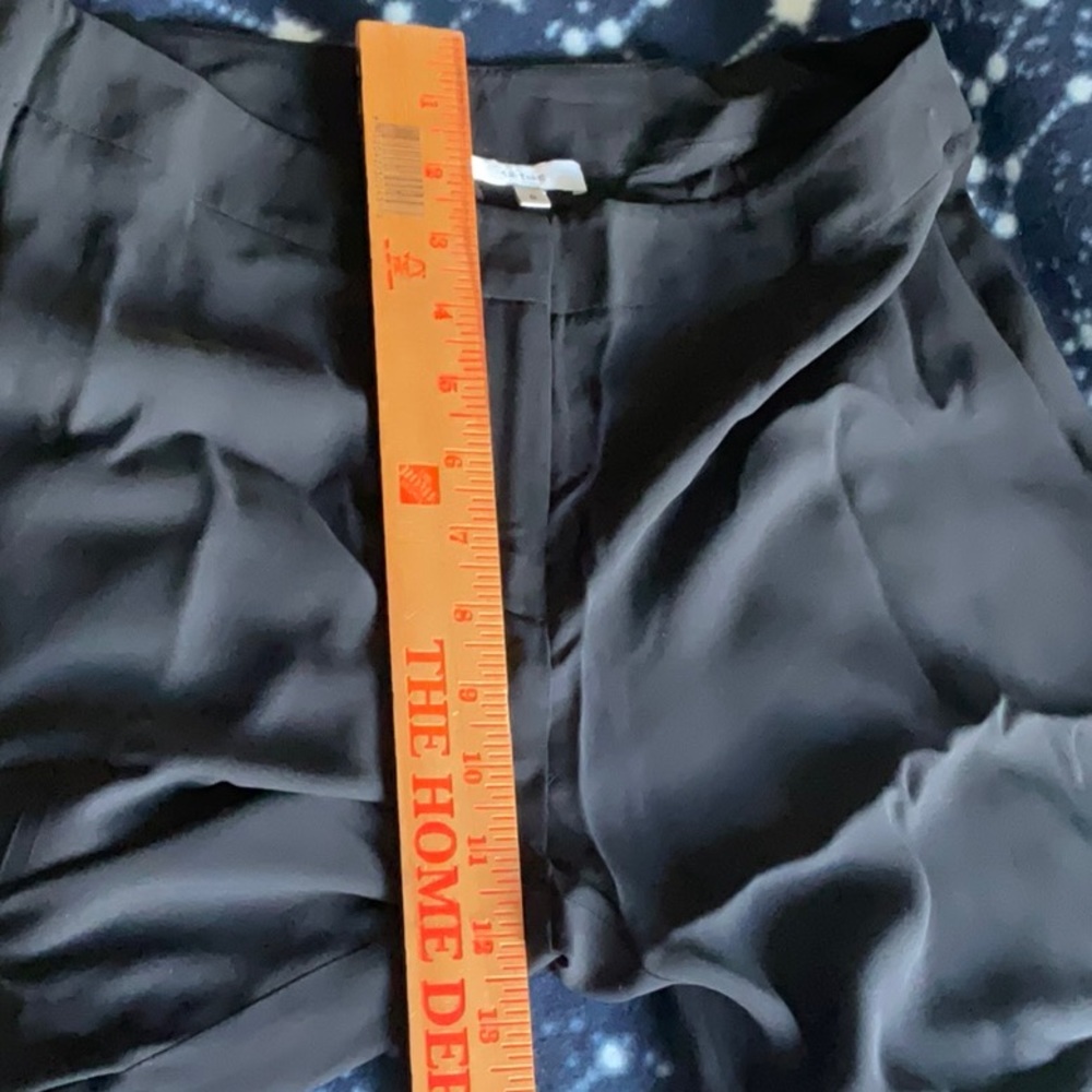 CULTURE Black Silk Pantsuit in Size L (Jacket/Top) & 6 (Pants), Preowned - Picture 14 of 16
